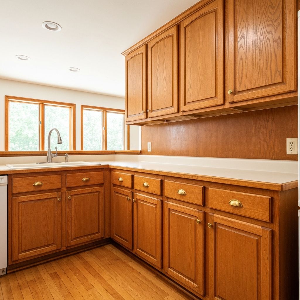 Cabinet Refinishing - Before